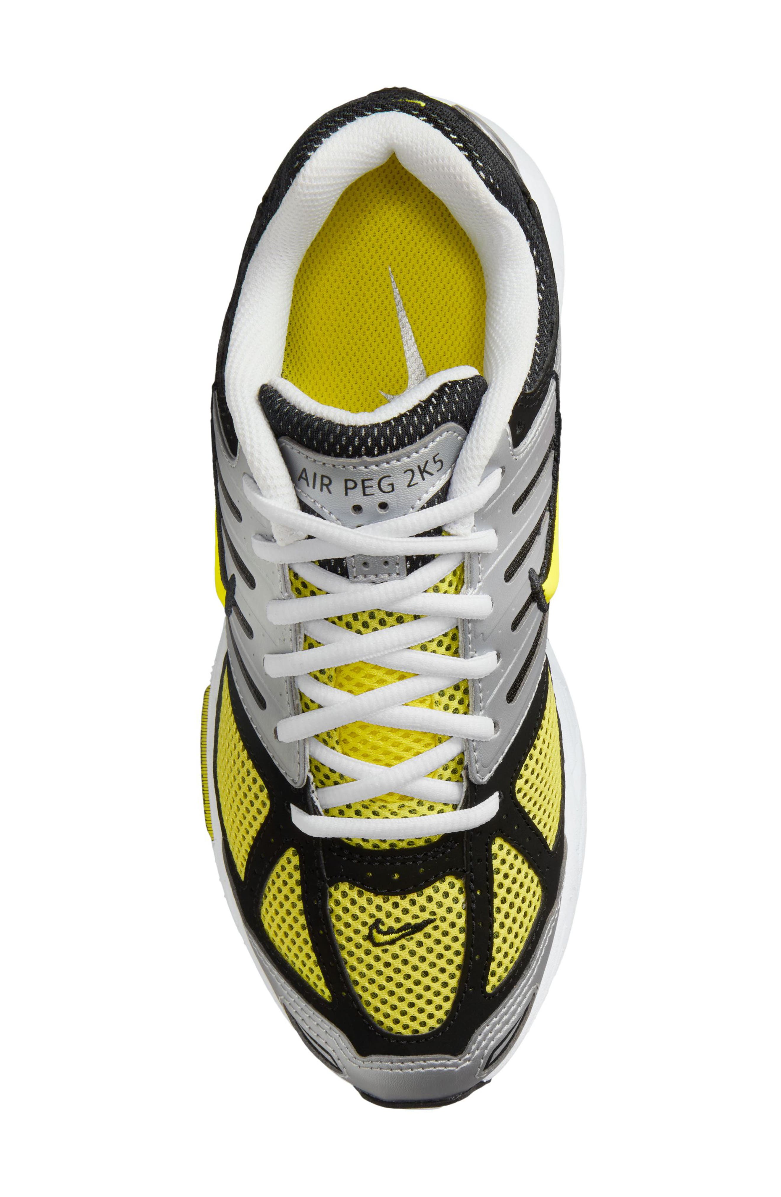 Air Pegasus 2K5 Sneaker, Alternate, color, WHITE/ YELLOW/ SILVER/ BLACK