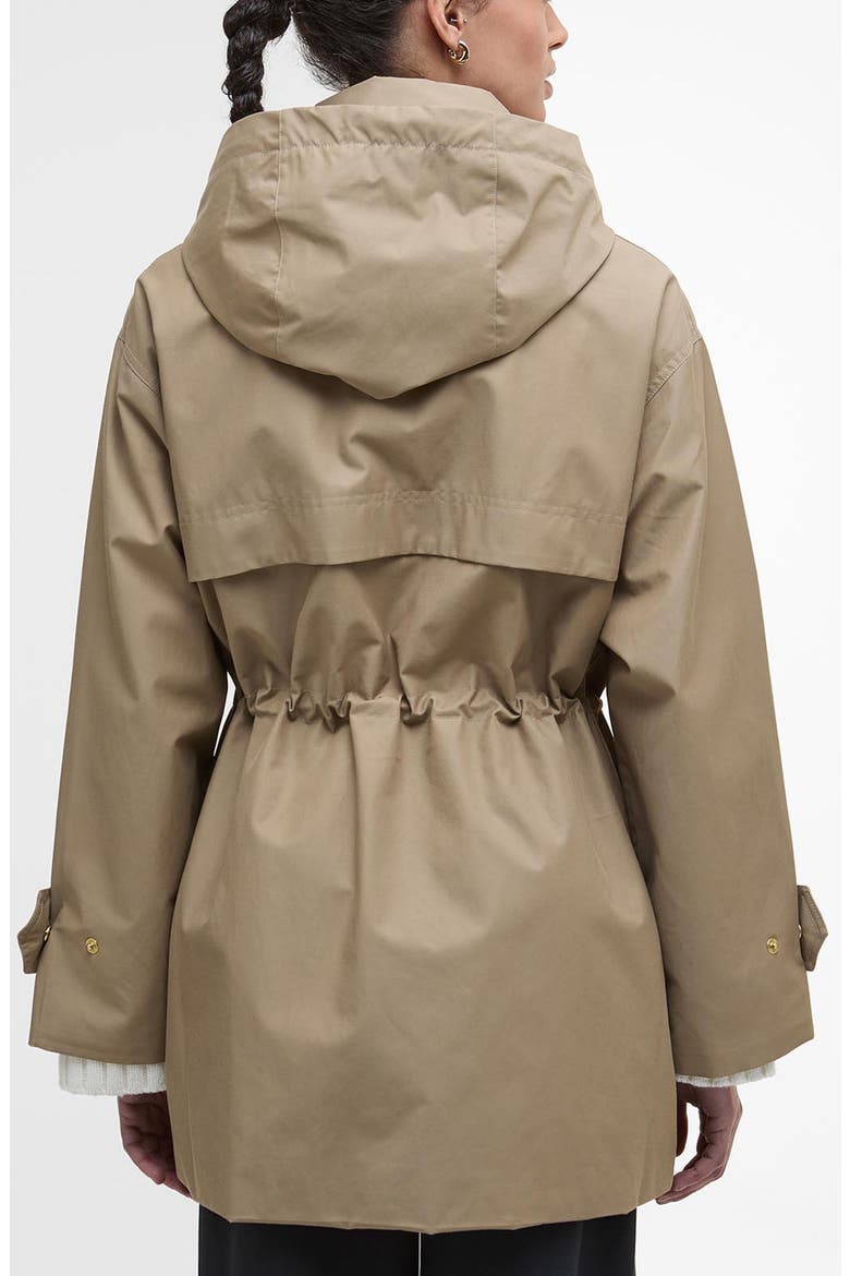 Fallyn Showerproof Rain Jacket, Alternate, color, MILITARY BROWN/ HESSIAN TARTAN