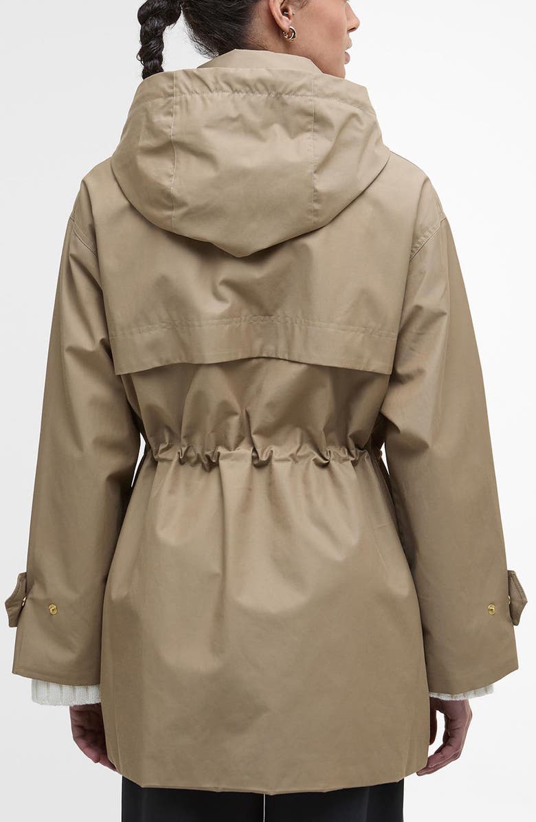 Barbour Fallyn Showerproof Rain Jacket, Alternate, color, Military Brown/ Hessian Tartan