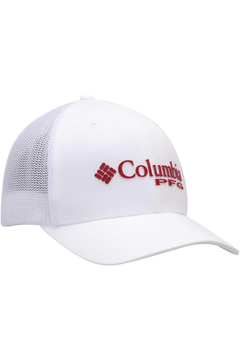 Men's Columbia White Alabama Crimson Tide Collegiate PFG Flex Hat, Alternate, color, White