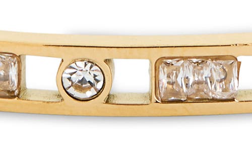 Eye Candy Los Angeles Maria Cz Bangle Bracelet In Gold