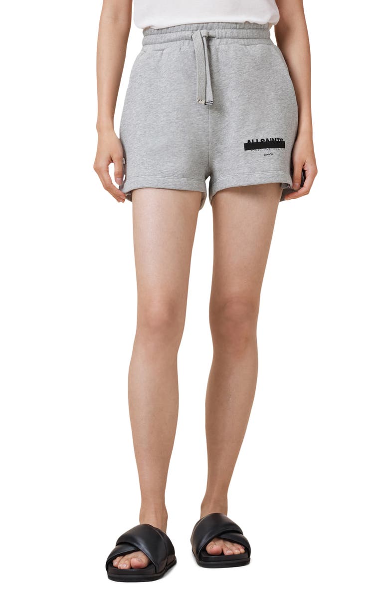 AllSaints Sorri Cotton Sweat Shorts, Main, color, 