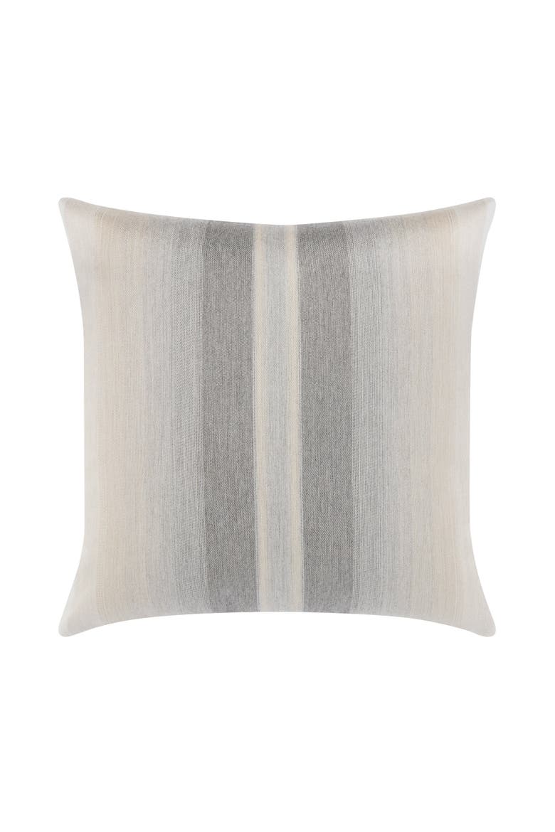 Ombre Stripe Indoor & Outdoor Woven Accent Pillow, Alternate, color, Grigio