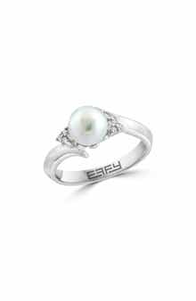 EFFY Diamond & 7-8mm Freshwater Pearl Ring