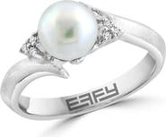 EFFY Diamond & 7-8mm Freshwater Pearl Ring