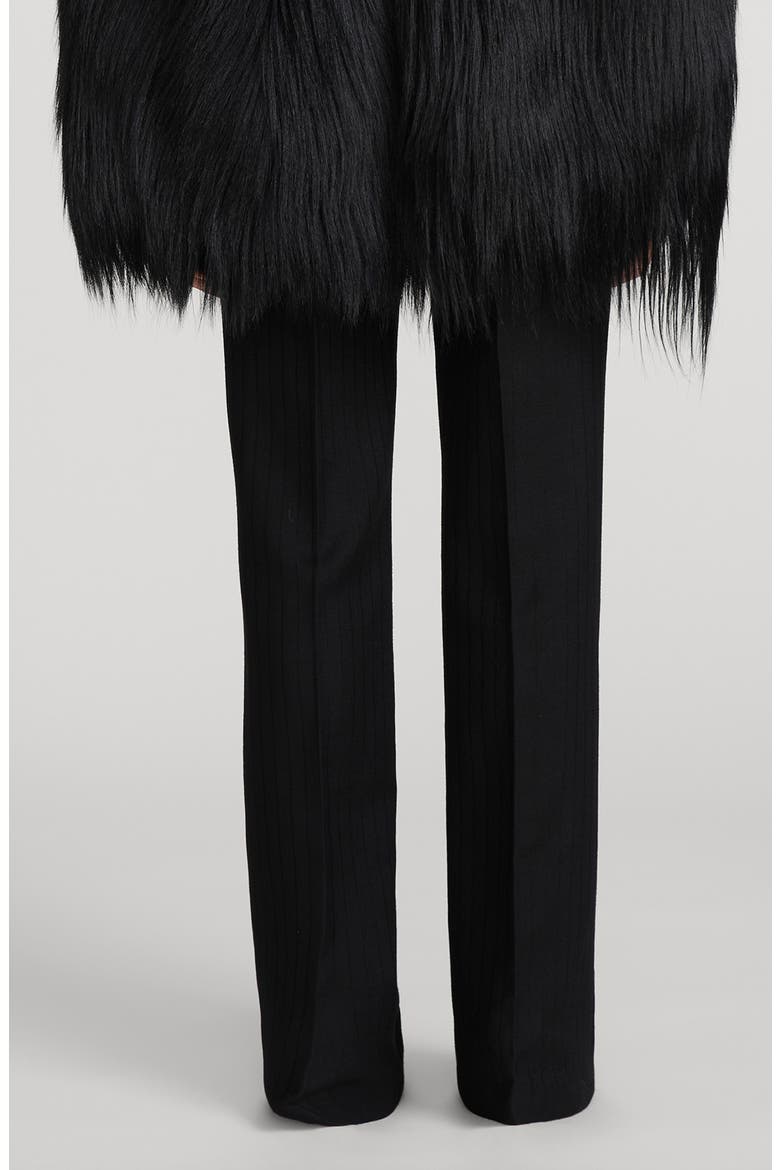 The Low Trouser Wool Pants, Alternate, color, BLACK SHADOW STRIPE