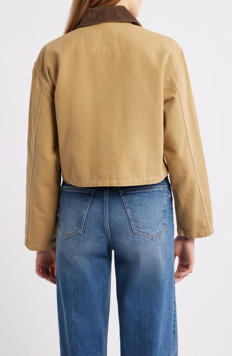 Brooklyn Industries Cotton Canvas Crop Jacket, Alternate, color, Starfish