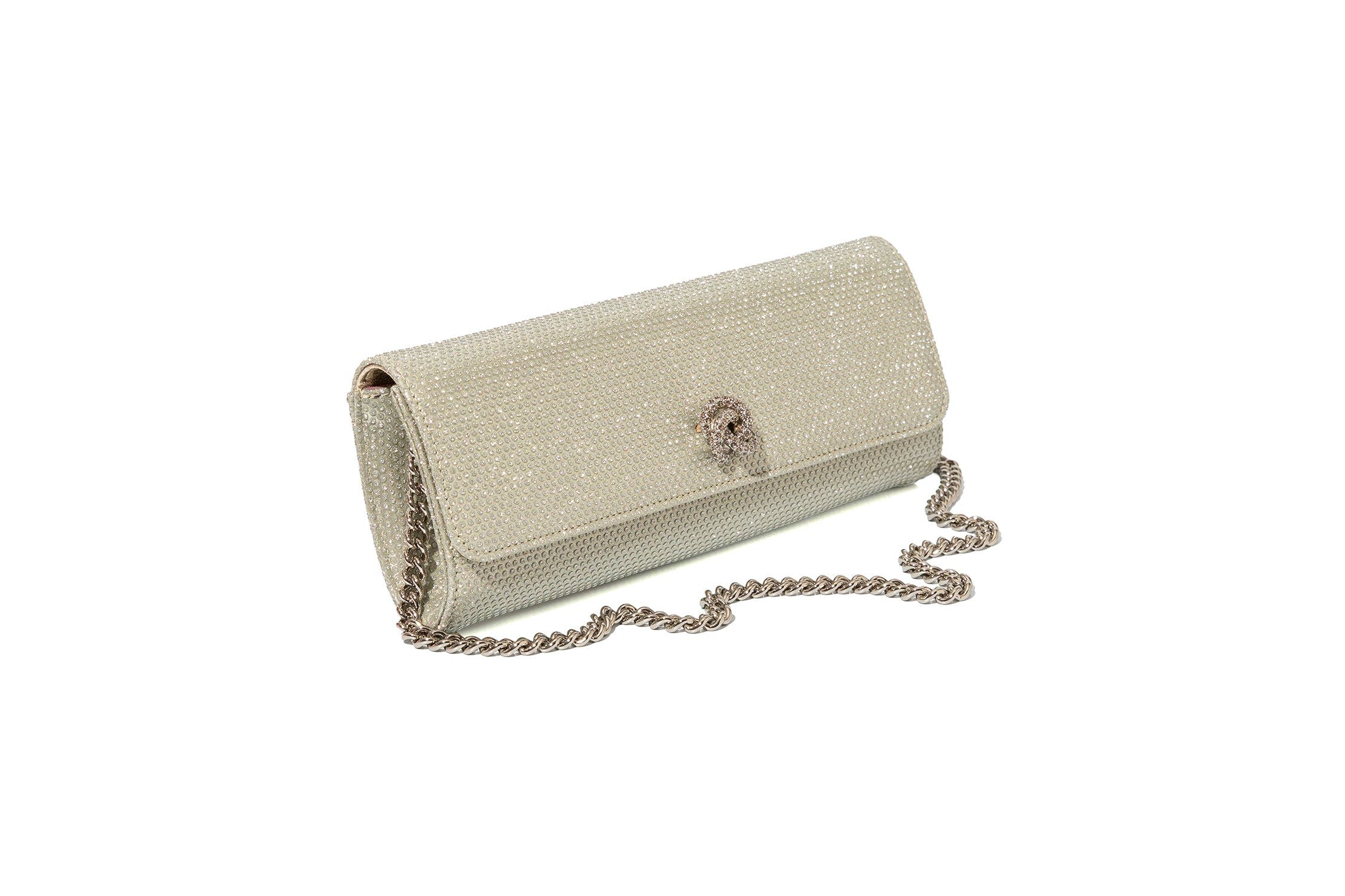The Mini Robbie Clutch, Alternate, color, Champagne