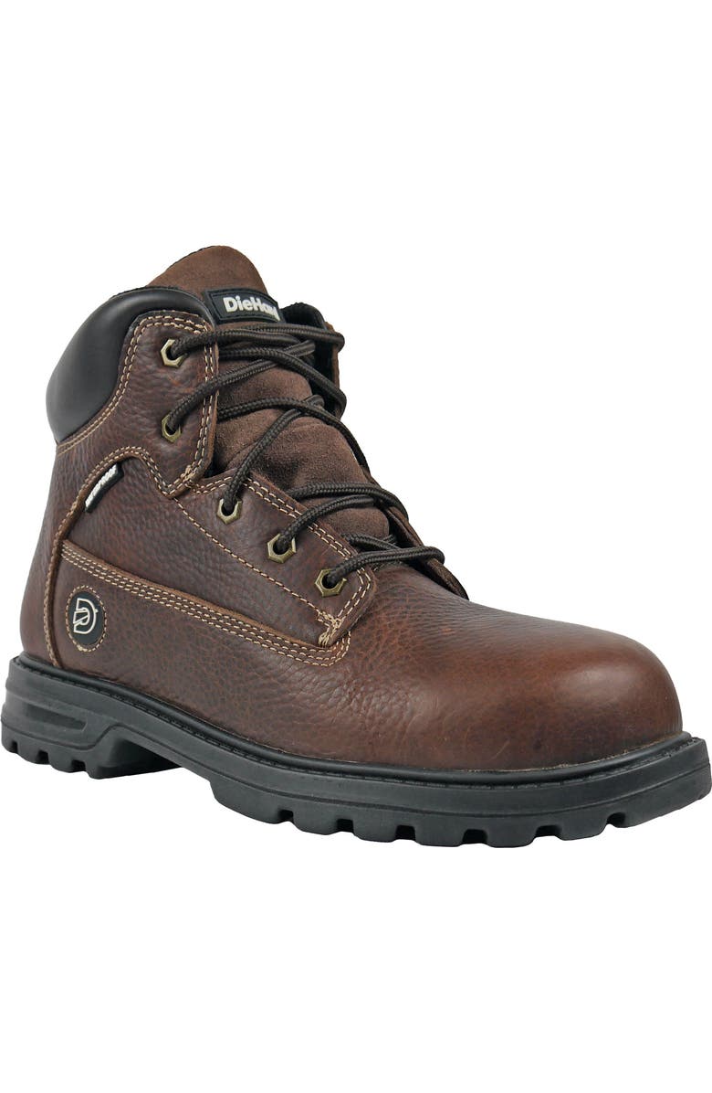 DieHard Charger V2 Waterproof Composite Toe Work Shoe, Main, color, Brown Leather