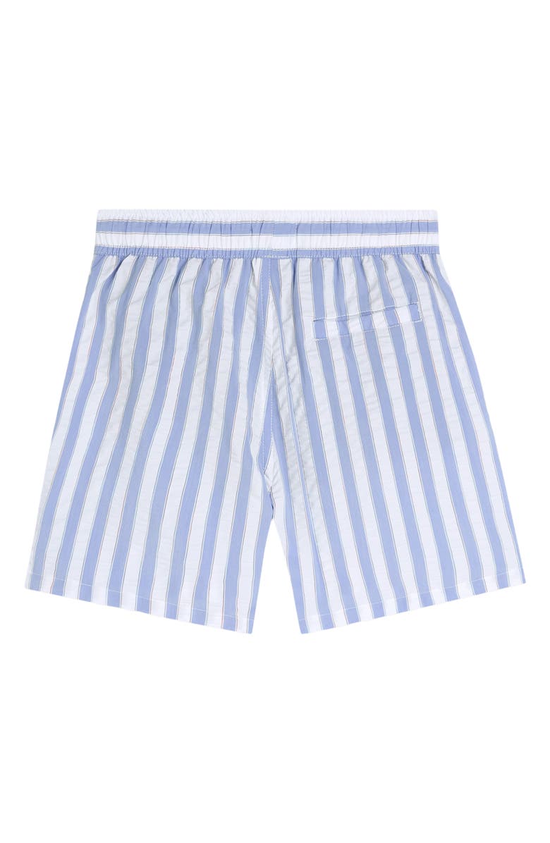 Scotch & Soda Kids' Midlength Stripe Swim Trunks, Alternate, color, 