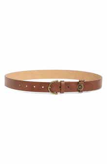 Sam Edelman Croc Embossed Faux Leather Belt