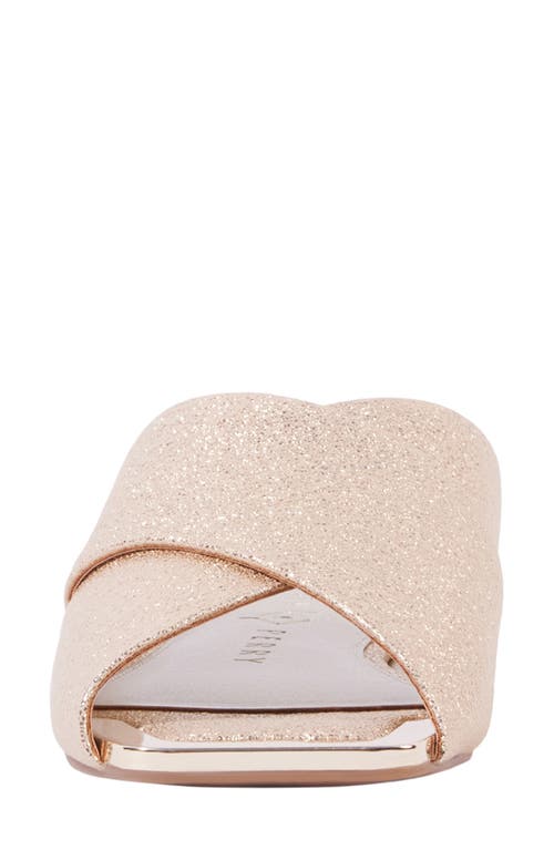 Katy Perry The Checked In Slide Sandal In Gold