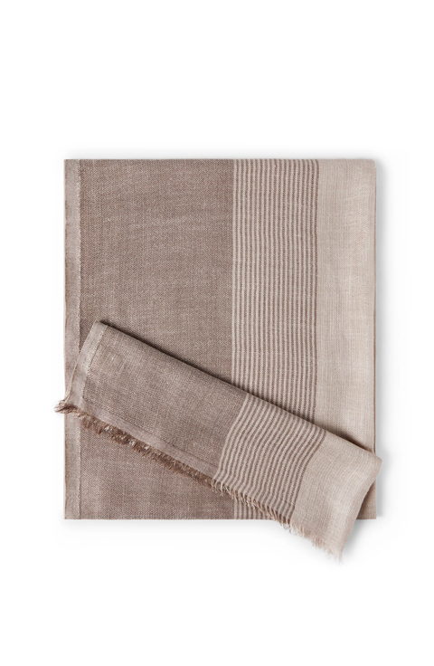 Linen and silk scarf