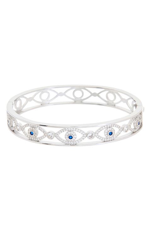 Evil Eye Cubic Zirconia Bangle