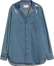 Maison Margiela Oversize Taped Denim Shirt