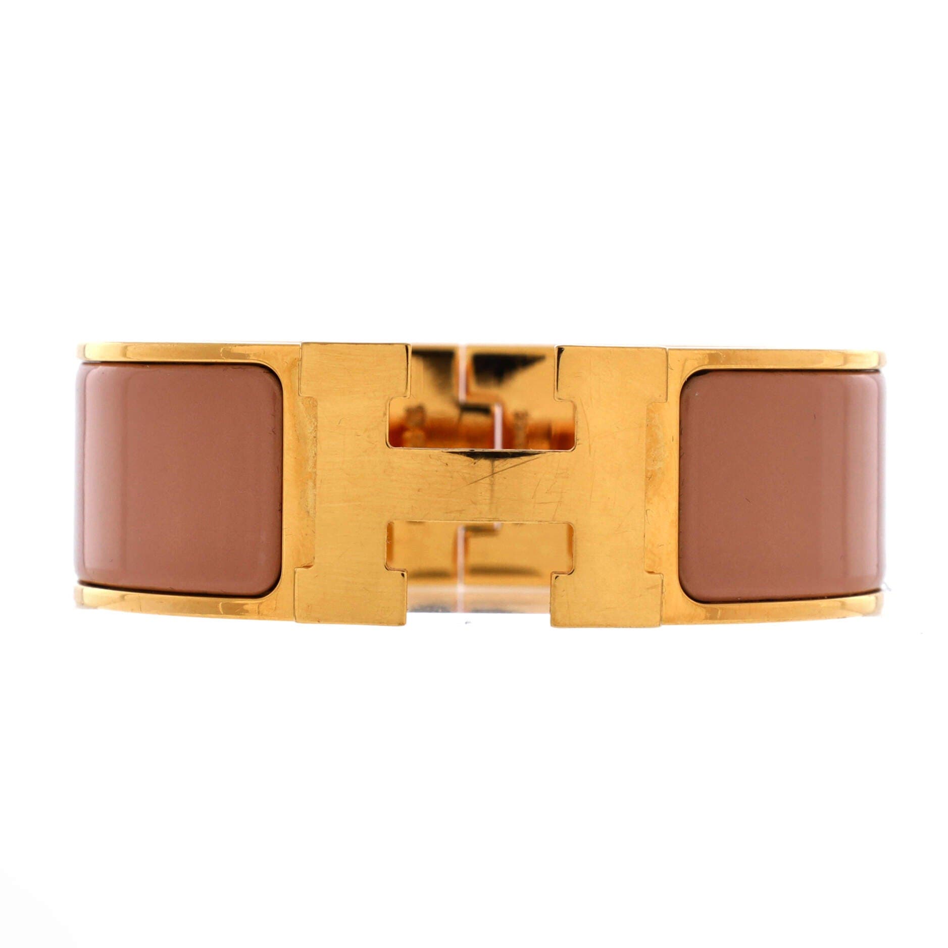 Clic H Bracelet Enamel Wide, Main, color, Neutral