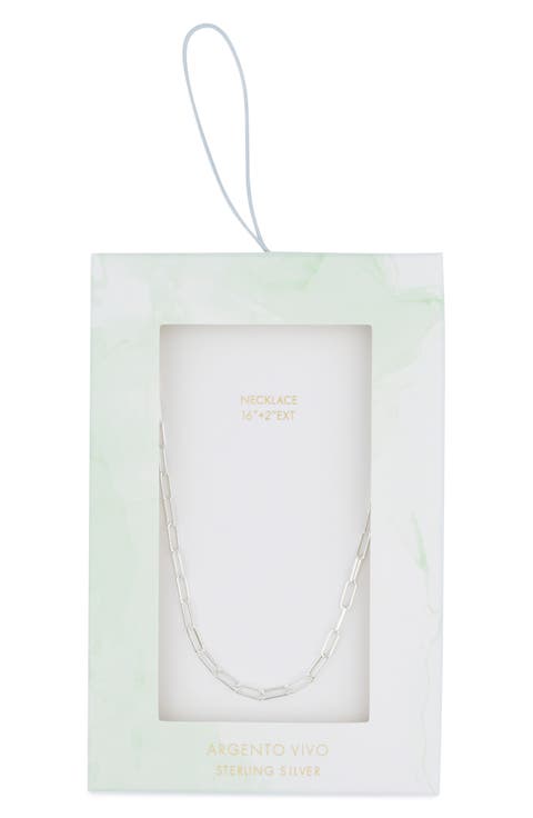 Paperclip Link Necklace