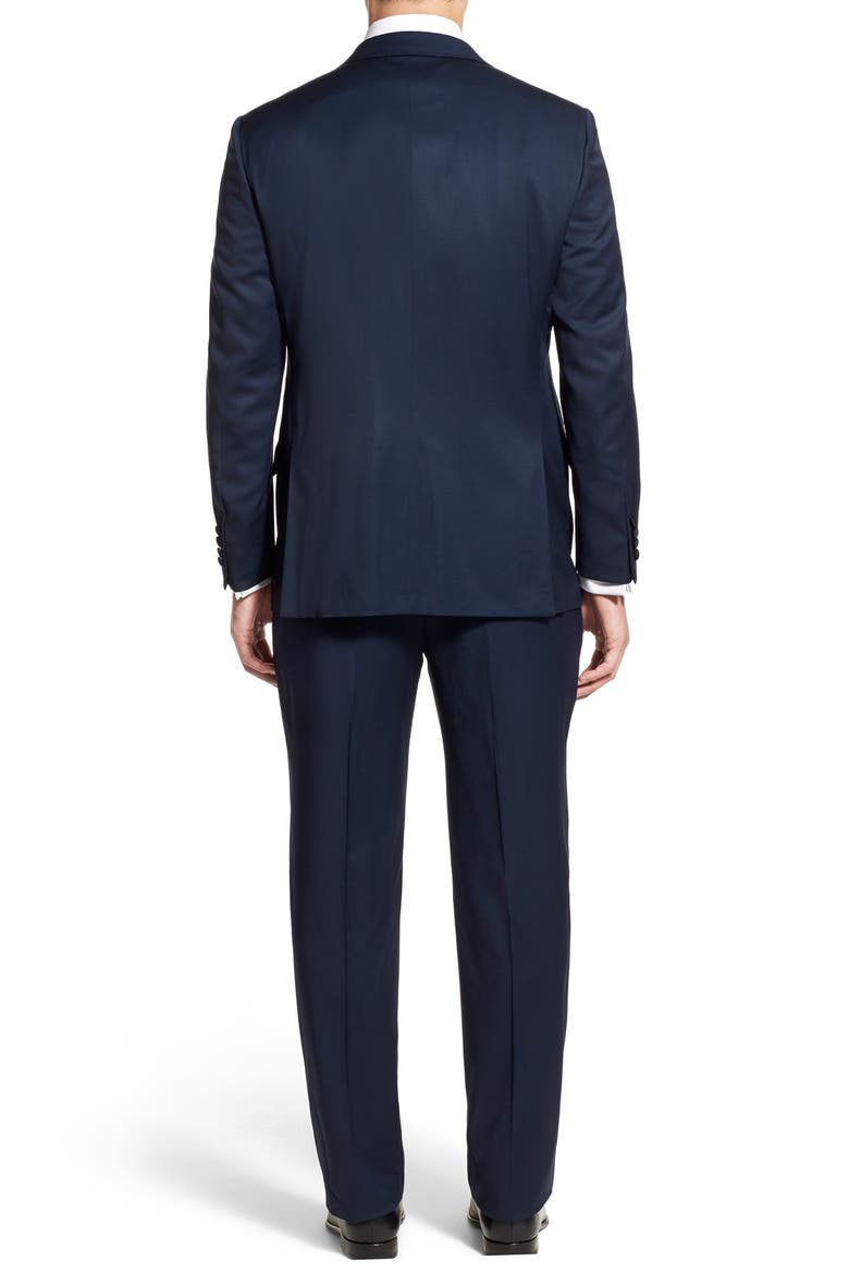 Classic B Fit Wool Tuxedo, Alternate, color, NAVY