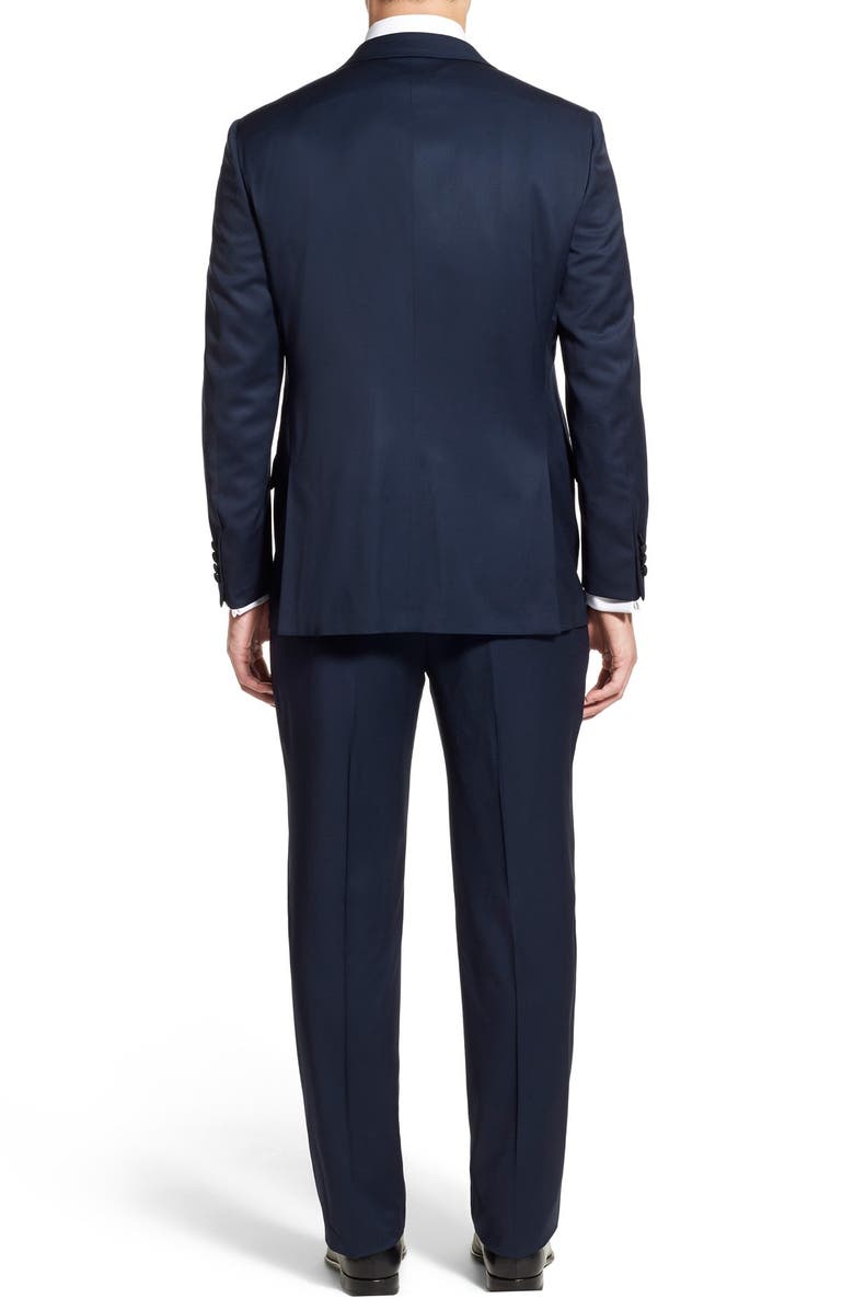 Hickey Freeman Classic B Fit Wool Tuxedo, Alternate, color,