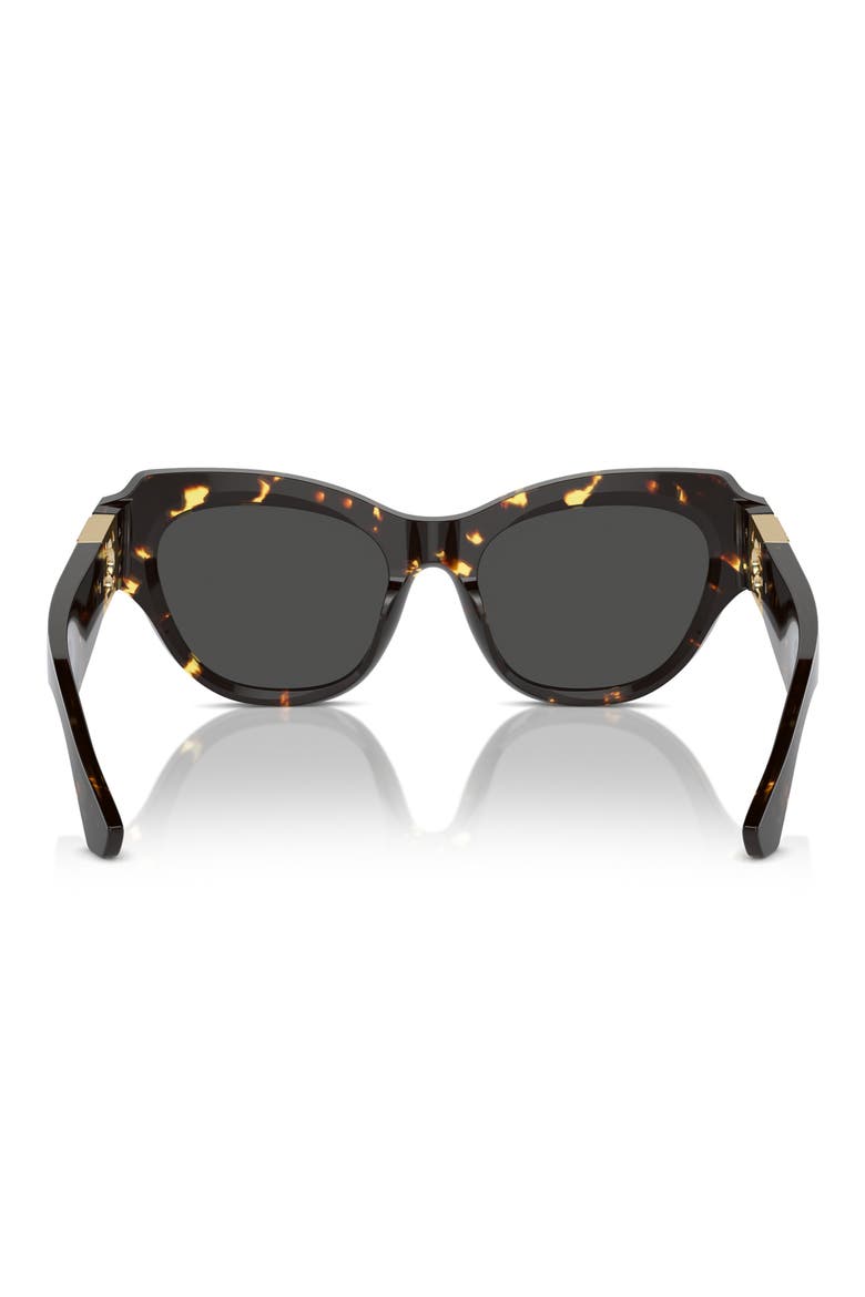 52mm Irregular Sunglasses, Alternate, color, DK HAVANA