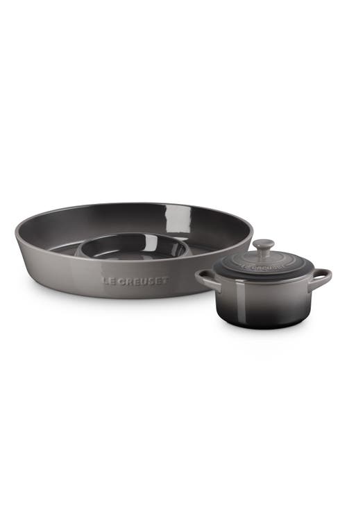 Le Creuset 2-piece Chip & Dip Set In Gray