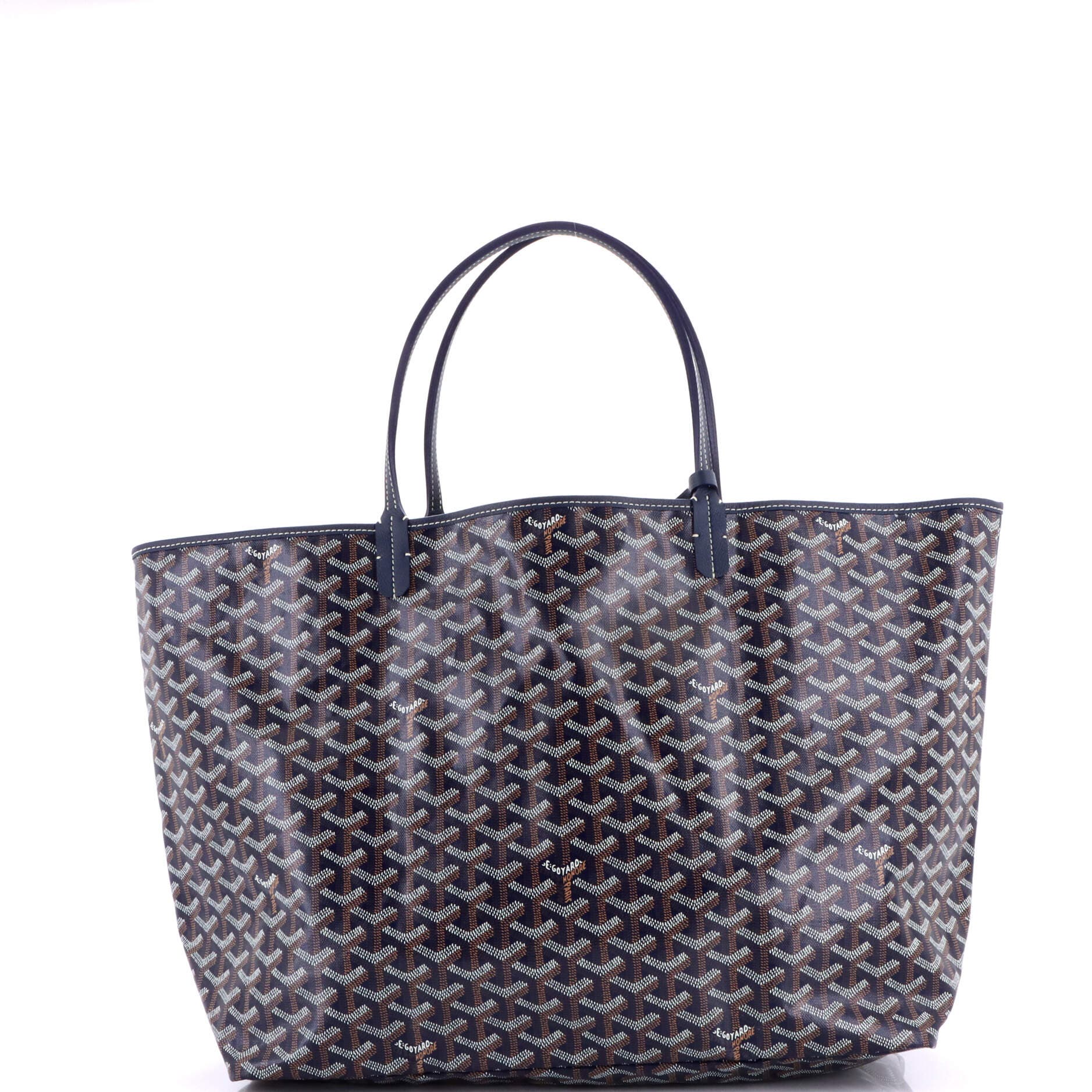 Pre-Owned Goyard Saint Louis Tote Coated Canvas GM, Alternate, color, Blue