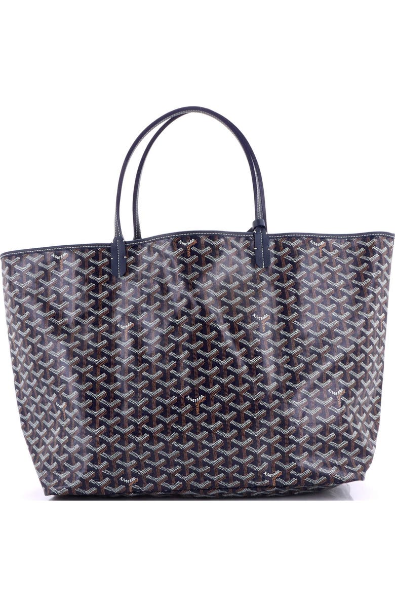 Pre-Owned Goyard Saint Louis Tote Coated Canvas GM, Alternate, color, Blue