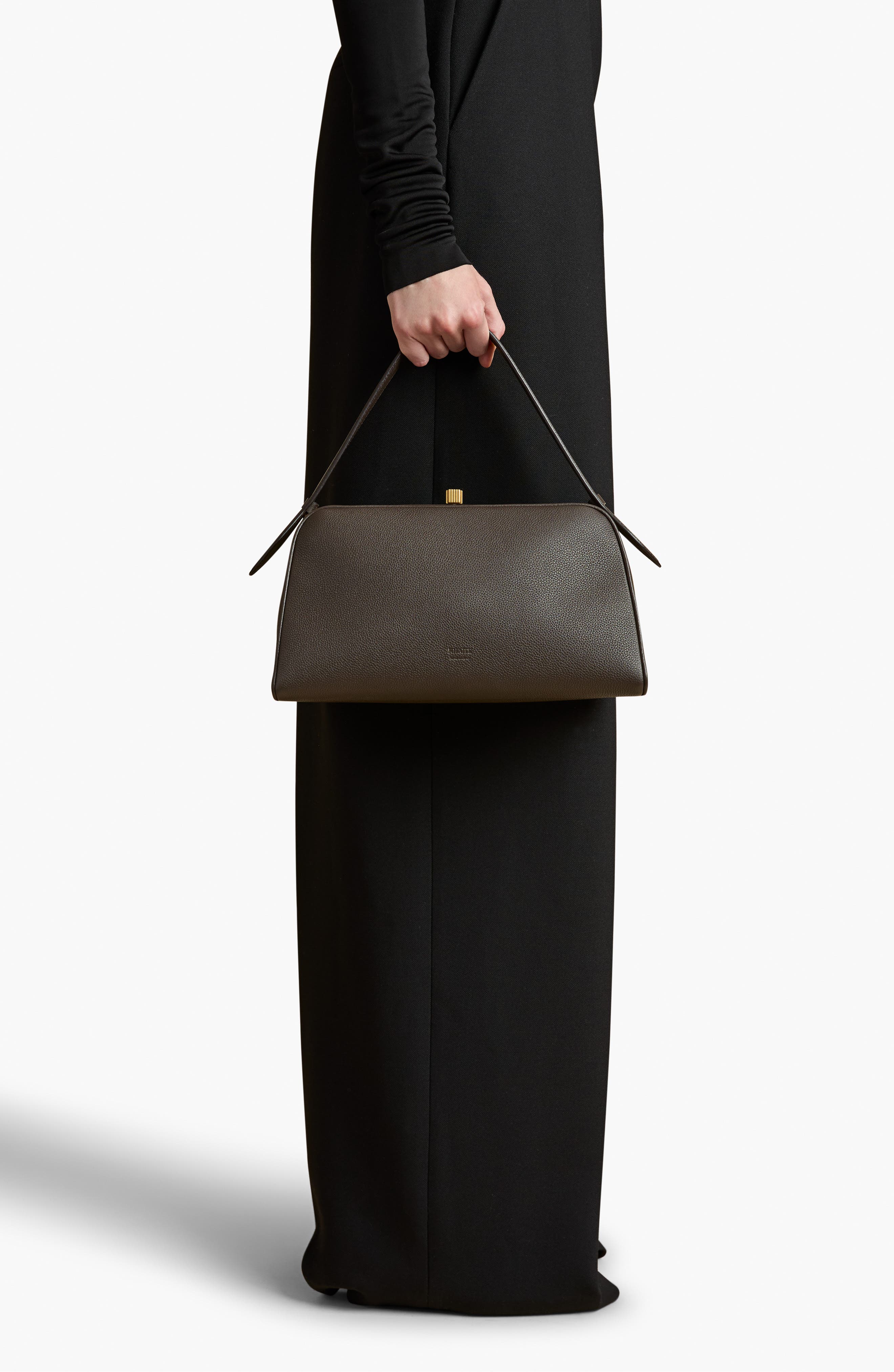 Khaite Cate Leather Top Handle Bag, Alternate, color, 