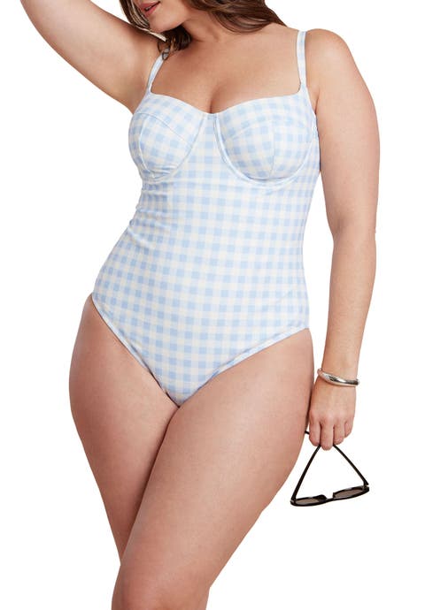 Gingham One Piece (Plus)
