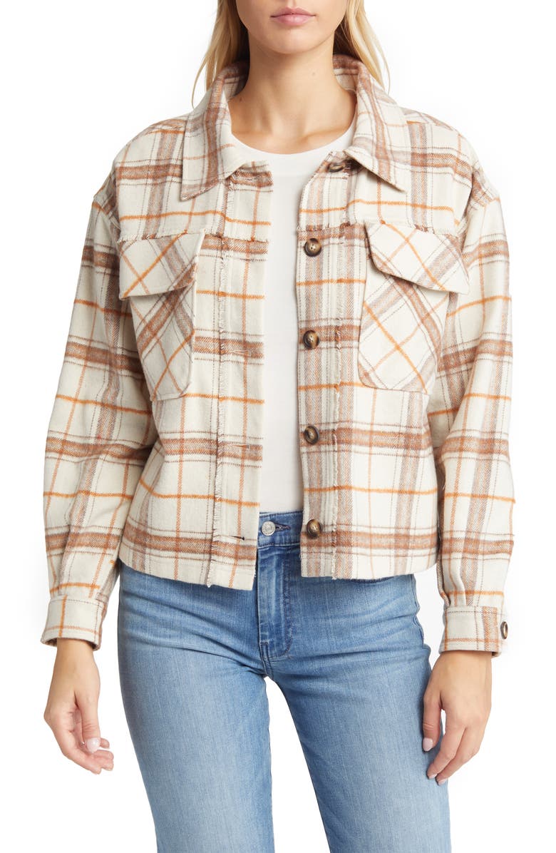 Wit & Wisdom Women's Plaid Crop Jacket, Main, color,