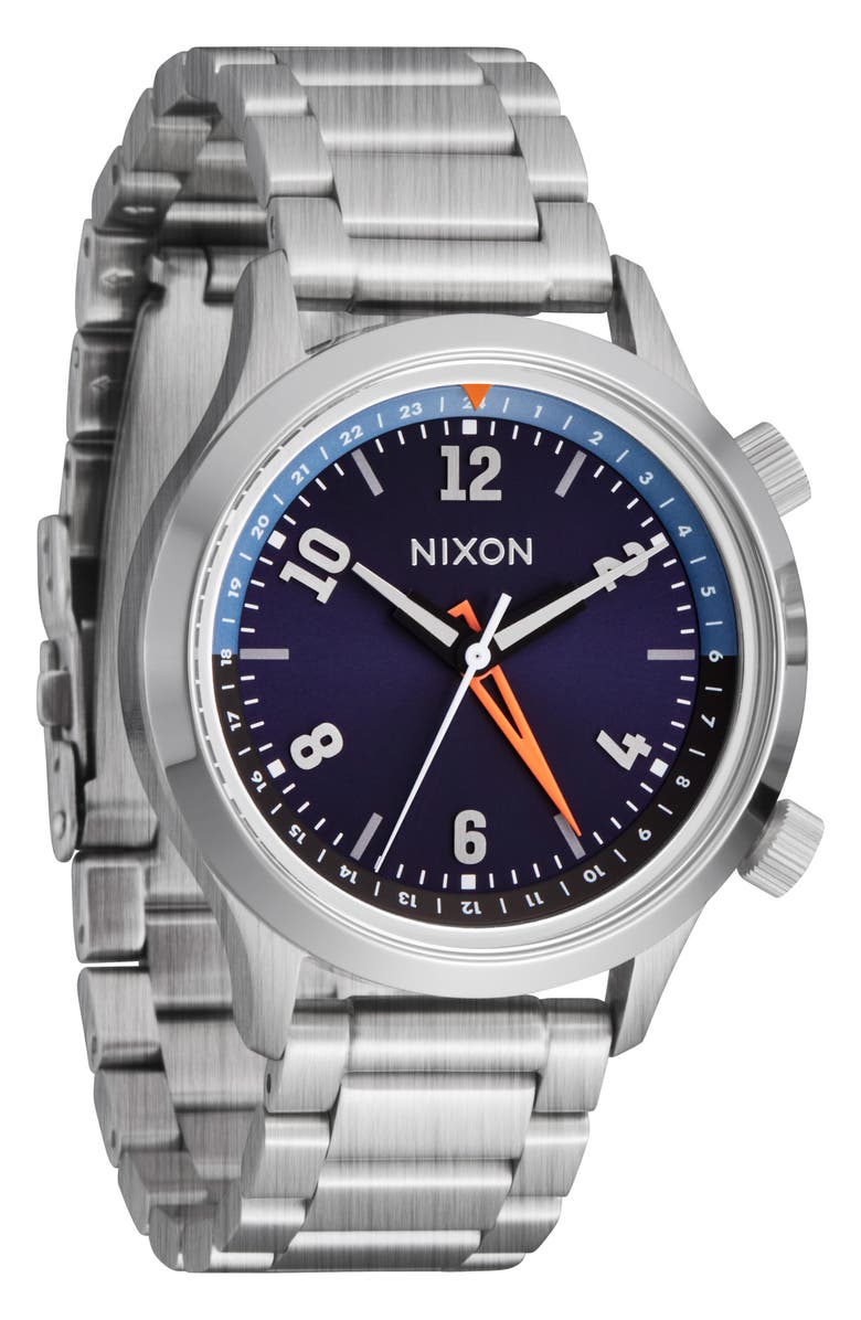 Nixon Drifter 40 Watch, 40mm, Main, color, Silver / Midnight Sunray