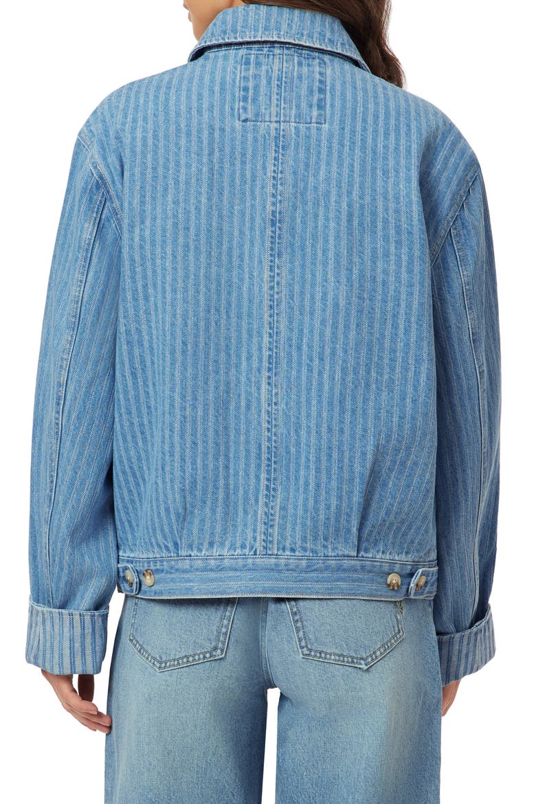 Stripe Denim Chore Jacket, Alternate, color, SAG HARBOR