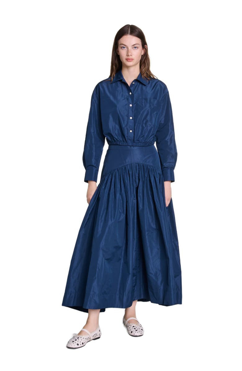 maje Full long skirt, Main, color, 