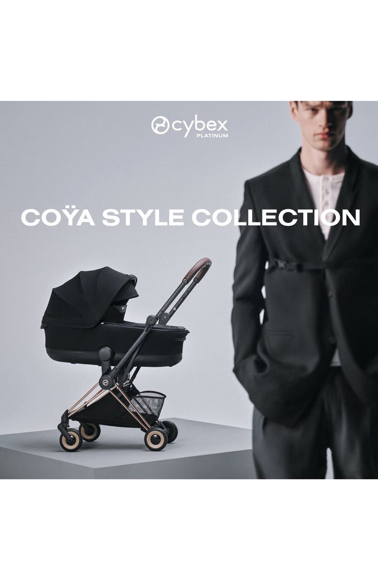 CYBEX Fold Lux Carry Cot for the Mios/Coya Strollers – Style Collection, Alternate, color, Sepia Black