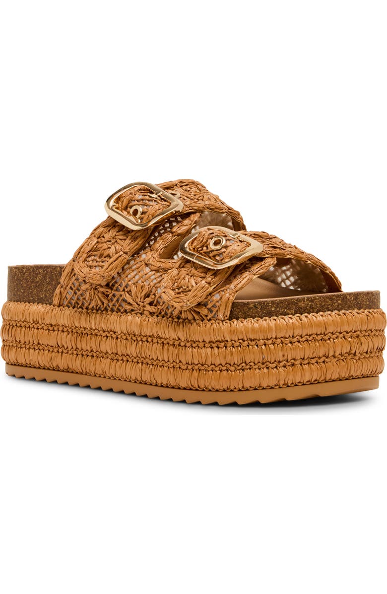 Madden Girl Bali Slide Sandal, Main, color, Tan Raffia