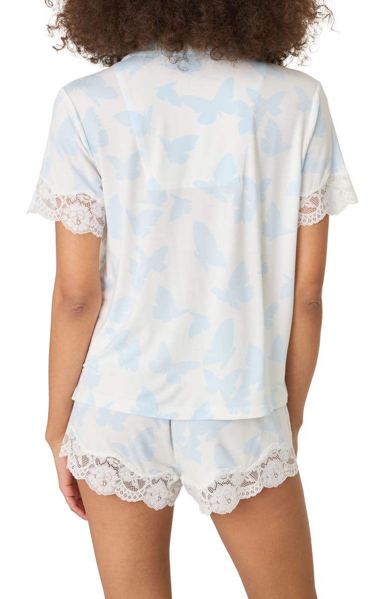 PJ Salvage Forever Lace Trim Pajama Top, Alternate, color,