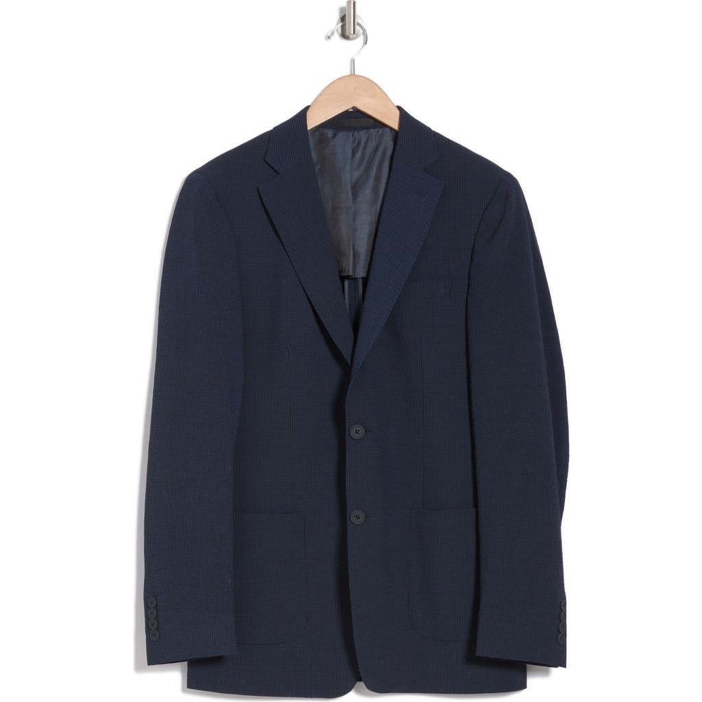 Shop Calvin Klein Seersucker Sport Coat In Blue
