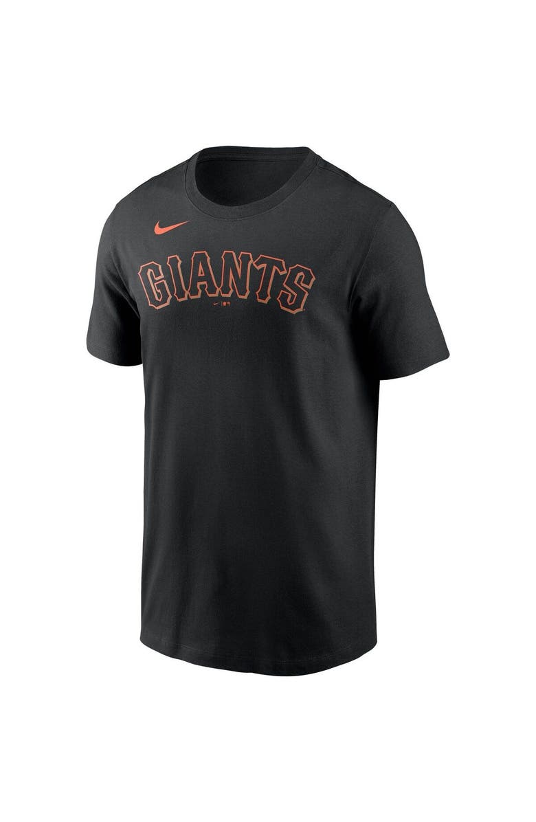 Nike Men's Nike Black San Francisco Giants Team Wordmark T-Shirt, Alternate, color,