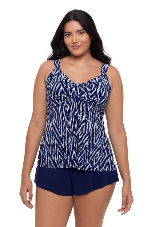 Lily V-neckline Tankini Swimsuit Top