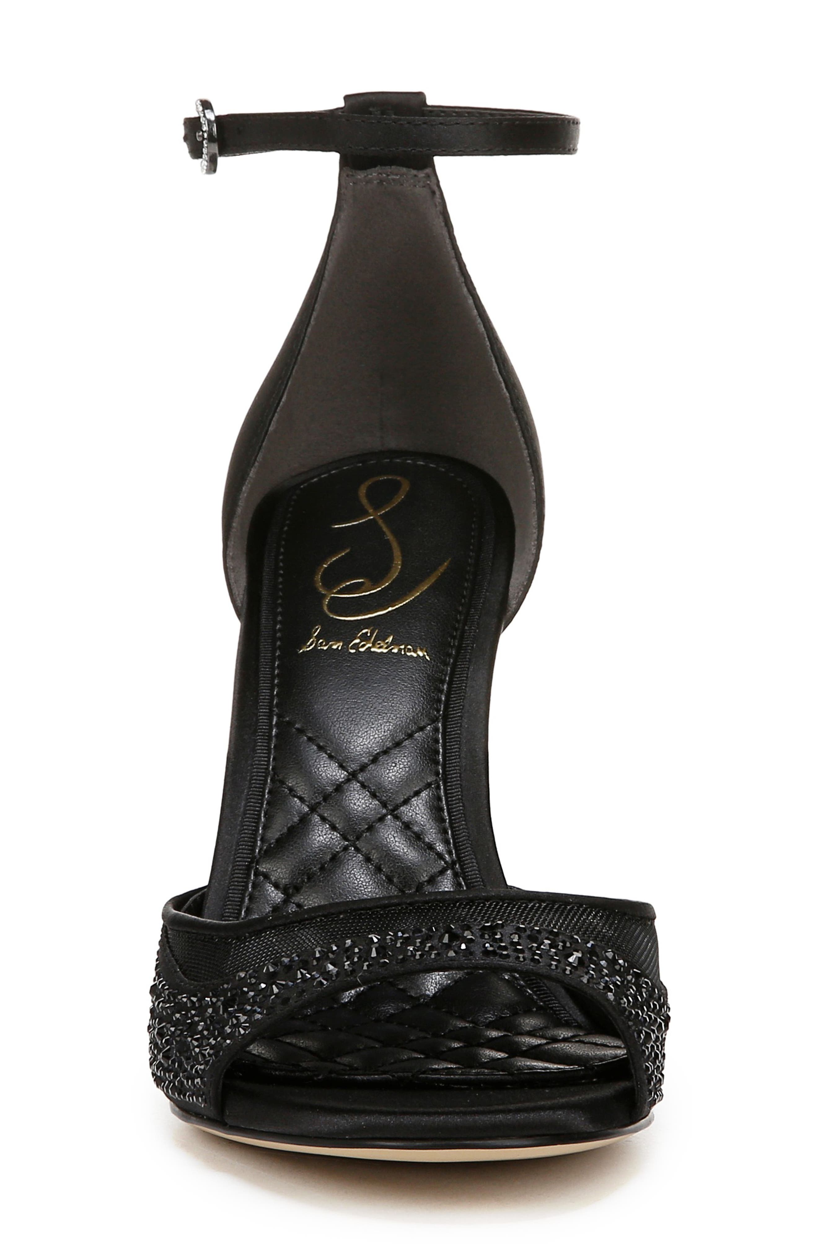 Sam Edelman Krissa Ankle Strap Sandal, Alternate, color, Black