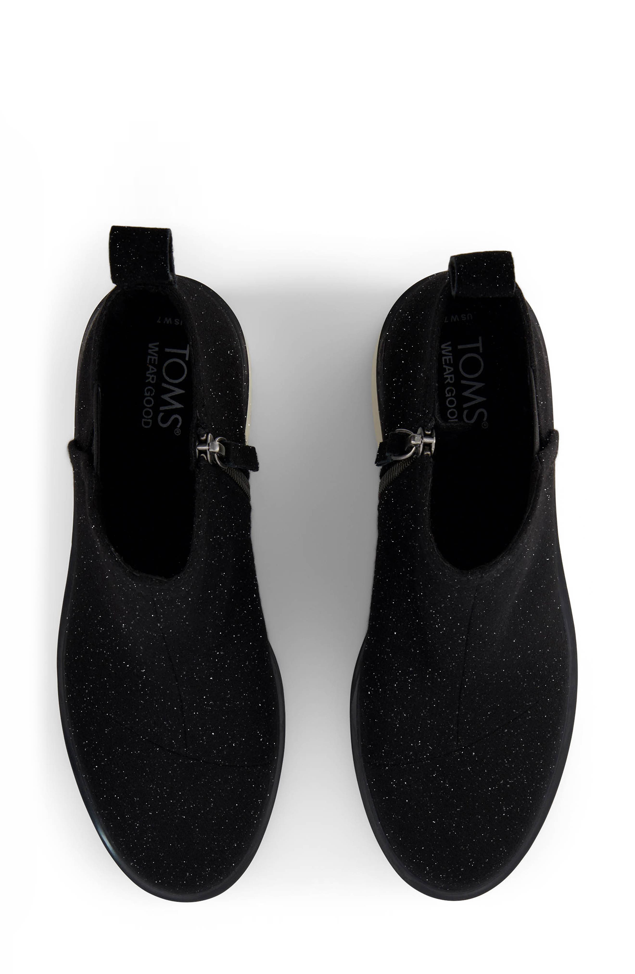 Maude Wedge Bootie, Alternate, color, BLACK