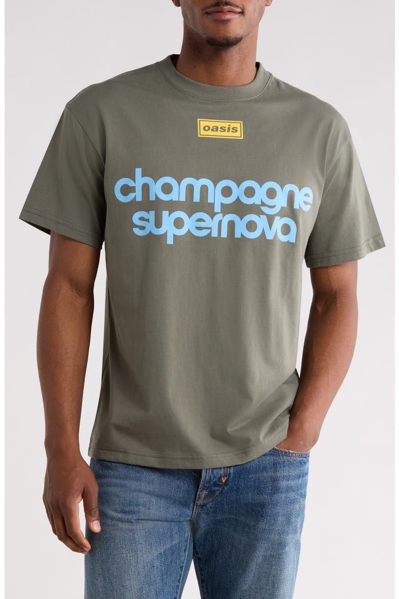 OASIS オアシスTシャツ オフィシャルChampagne x Oasis Nordique Graphic Cotton T-Shirt (Men) | Nordstrom