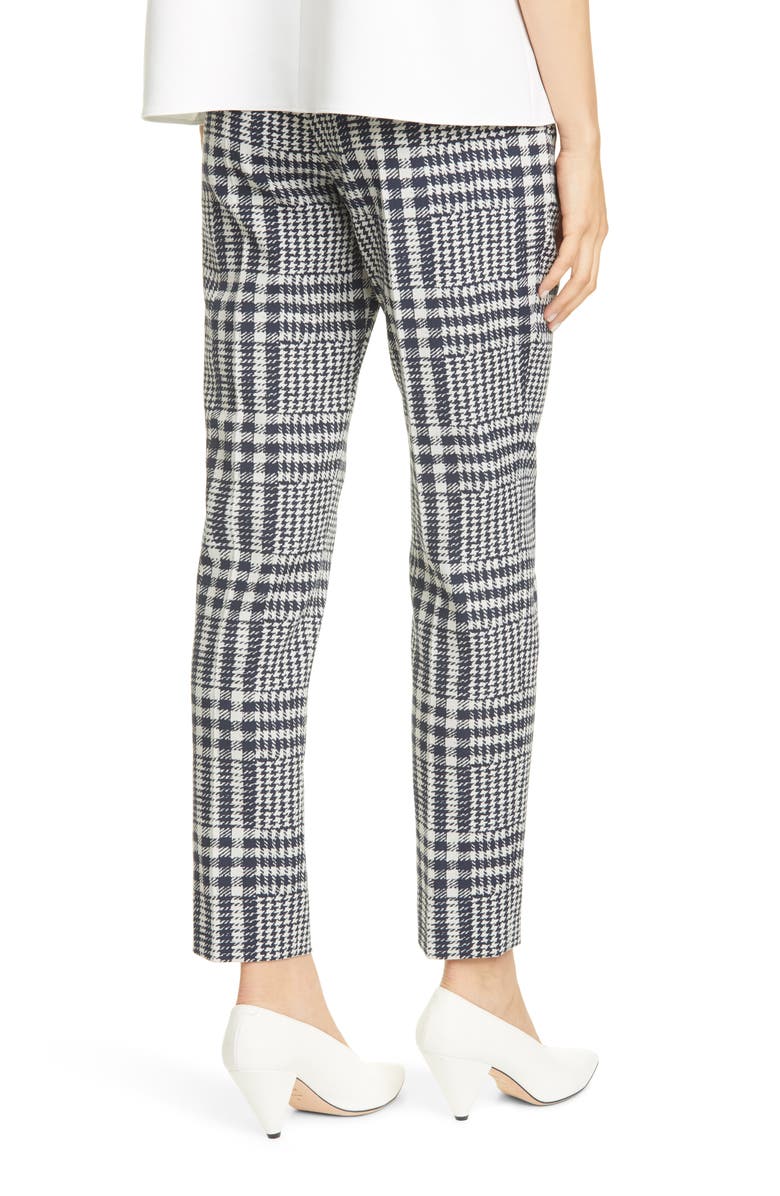 HUGO Hanette Plaid Ankle Pants, Alternate, color, 