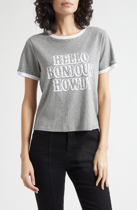Hello Bonjour Howdy Graphic T-Shirt