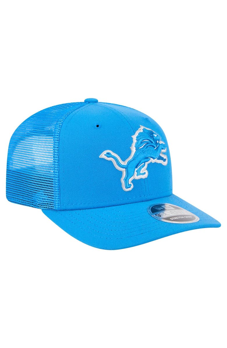 New Era Men's New Era  Blue Detroit Lions Team Collection 9SEVENTY Stretch-Snap Adjustable Hat, Alternate, color, 