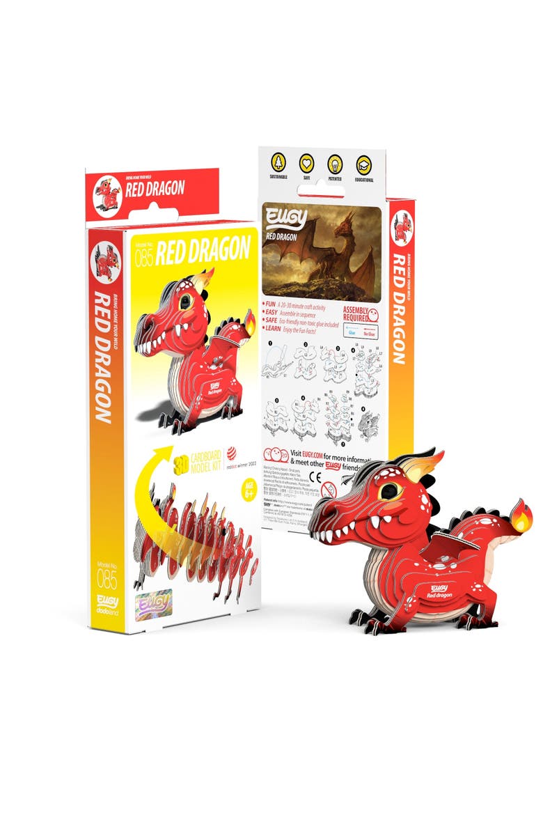 Red Dragon  3D Puzzle, Main, color, No Color