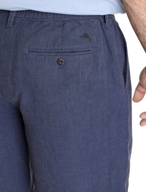 Tommy Bahama Big & Tall Isla Sands Striped Shorts In Dark Bluestone