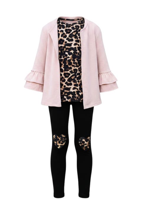 Making Boss Moves Cute Top, Leggings and Jacket Set