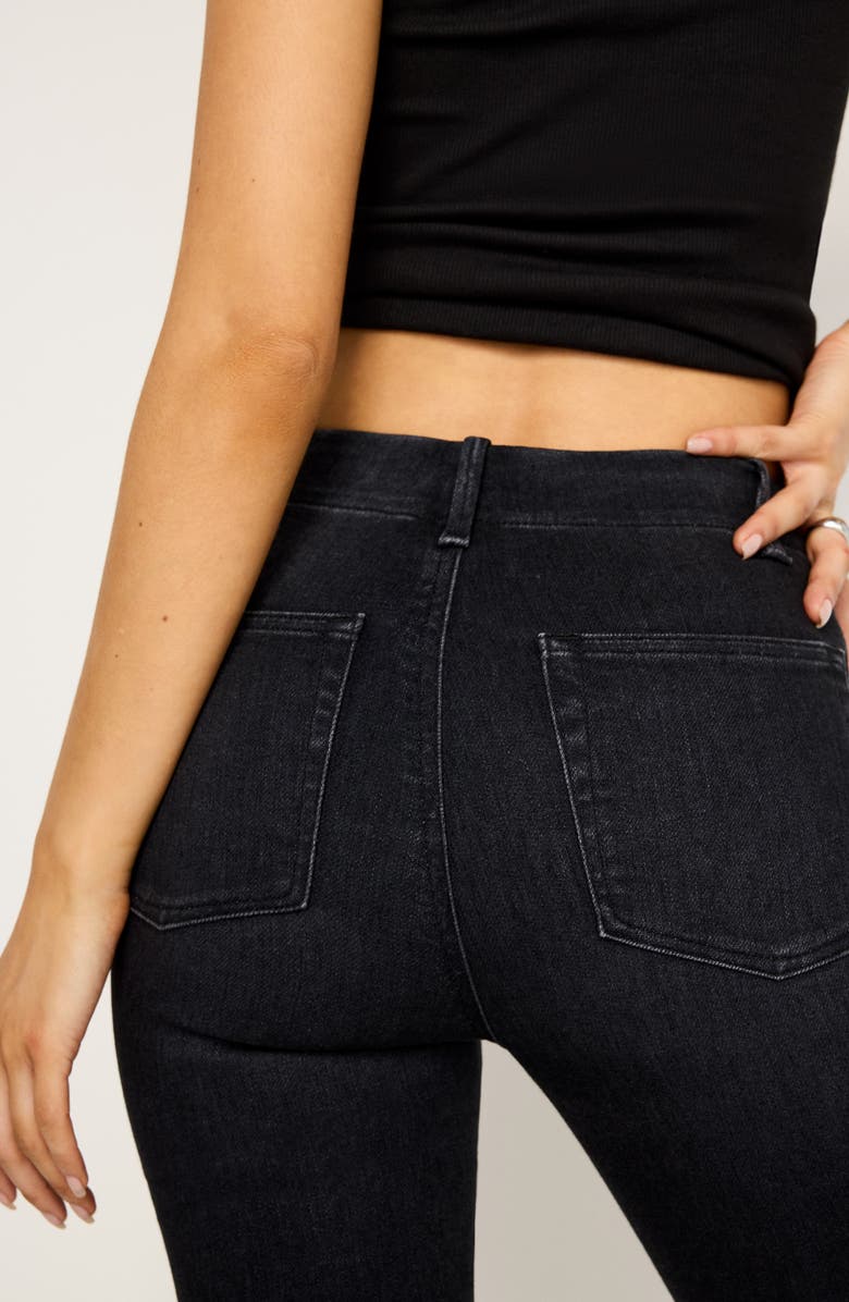 Good American Moto High Waist Skinny Jeans, Alternate, color, Black367