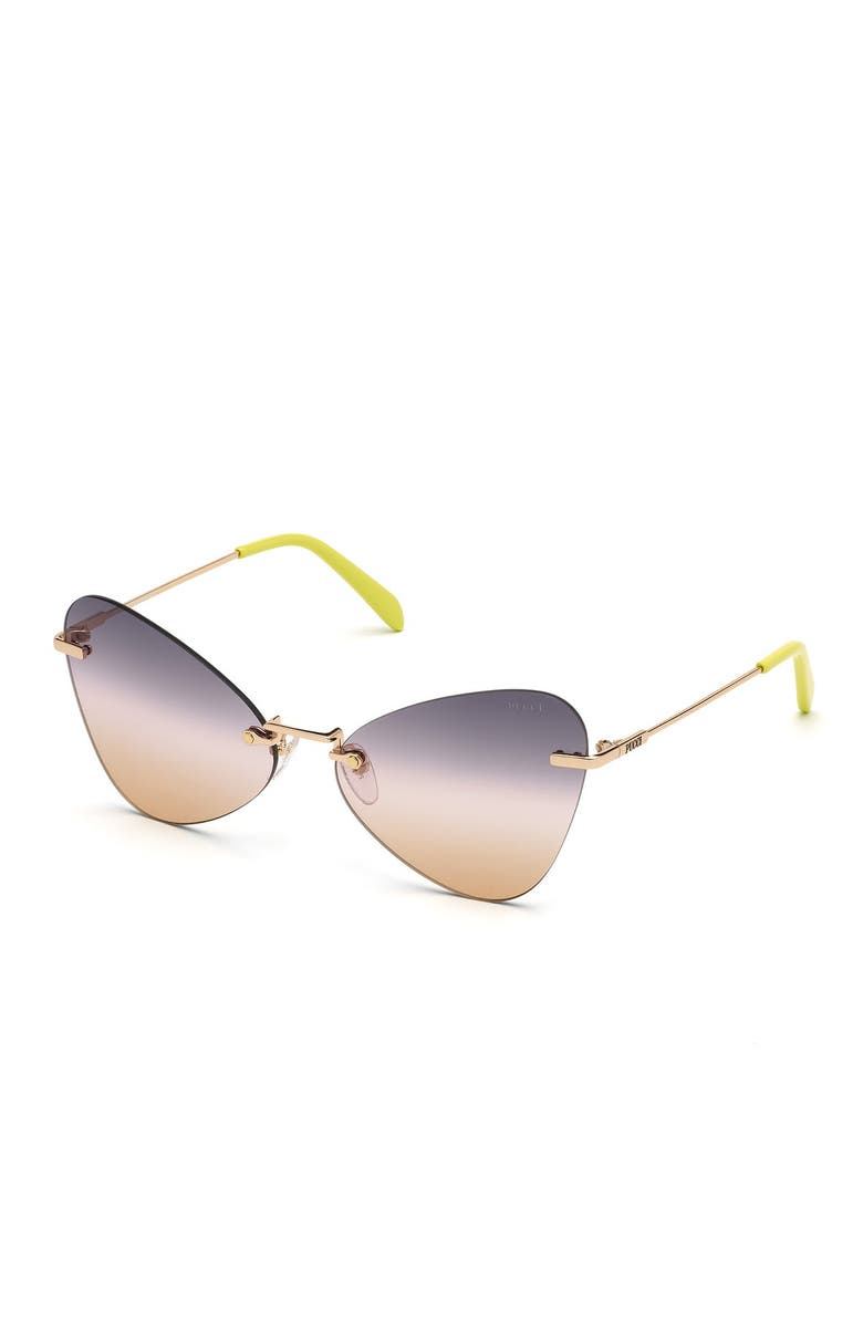Emilio Pucci 62mm Butterfly Sunglasses, Main, color,